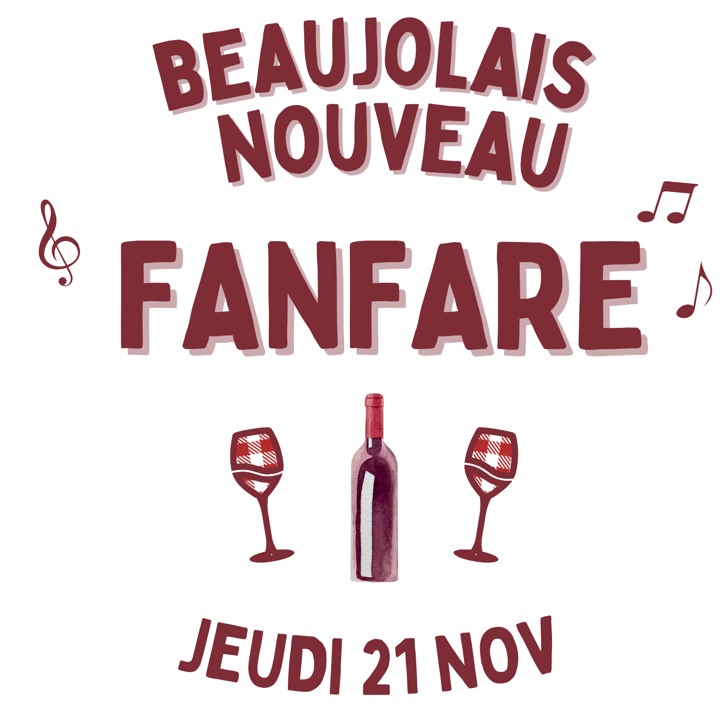 Soirée Fanfare<br>Beaujolais Nouveau